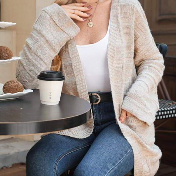 SHEWIN Cardigan Sweaters for Women Trendy Casual Long Sleeve, SM - Picture 4 of 5